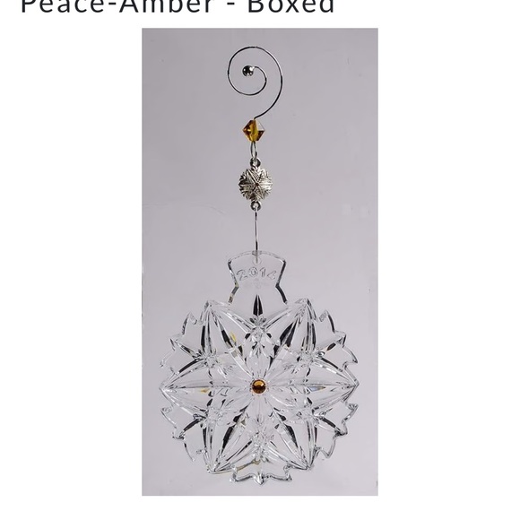 Other - Waterford Crystal Ornament Amber Details. From the Snowflake Wishes Series